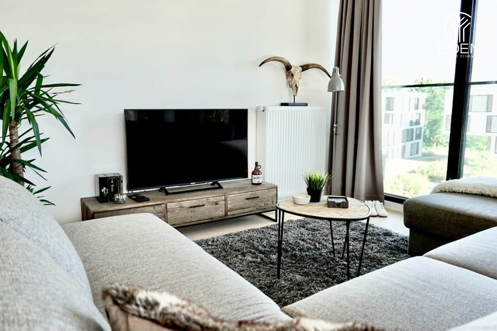 Một mẫu thiết kế phòng khách theo kiểu Scandinavian Modern