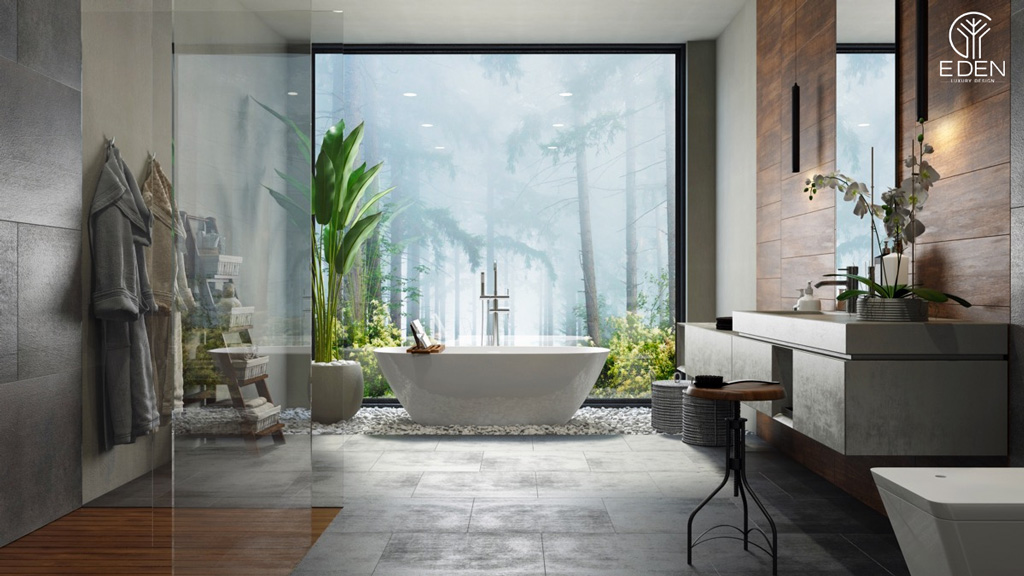 Khi thiết kế nội thất phòng tắm biệt thự cần quan tâm điều gì?