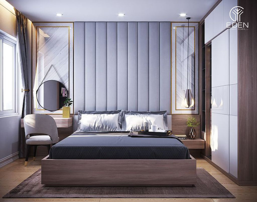 Bố trí nội thất hợp lý tăng thêm không gian rộng rãi cho phòng ngủ 10m2