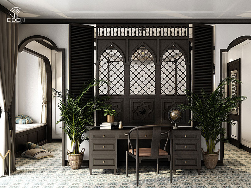 Phong cách thiết kế nội thất Đông Dương mẫu 5
