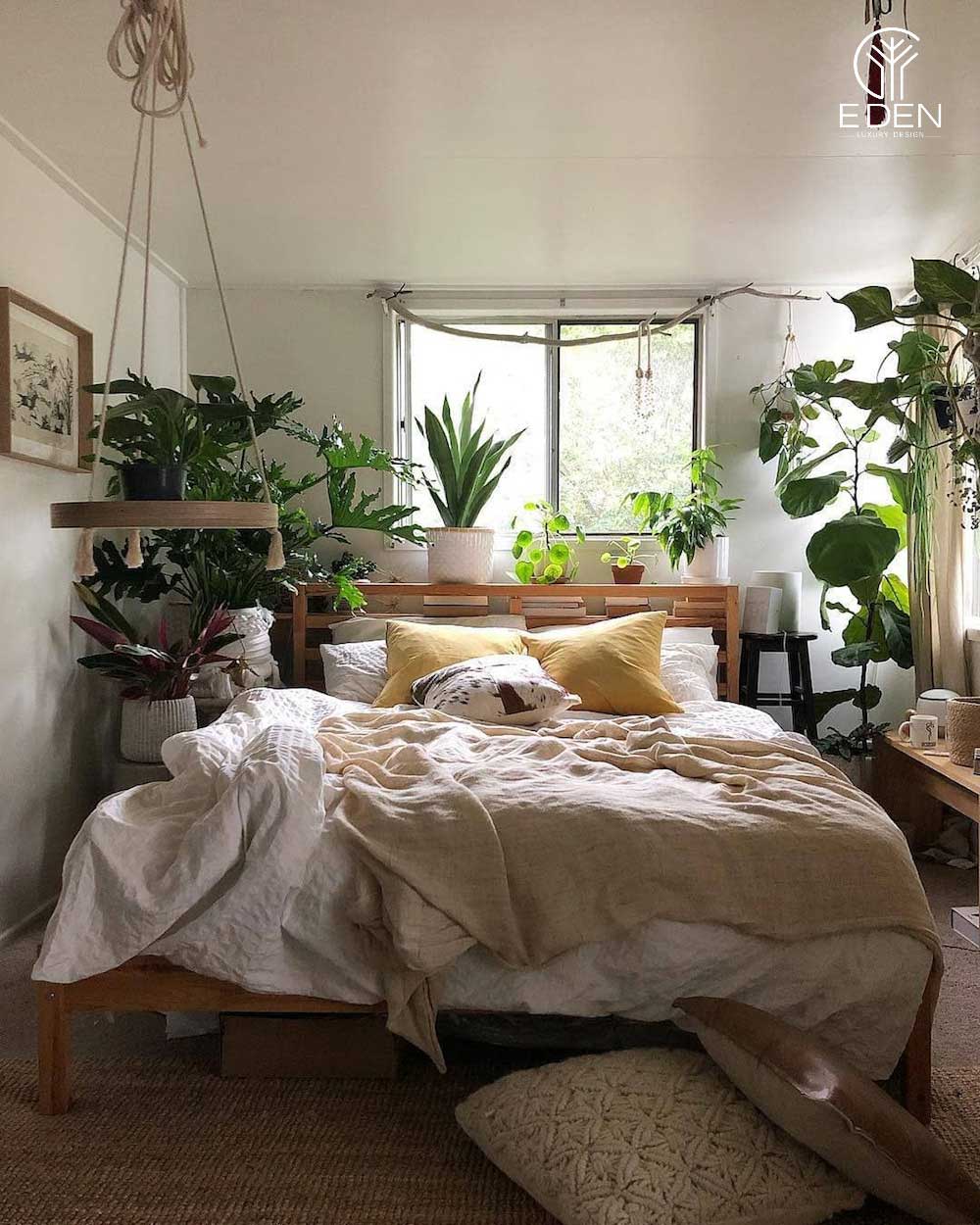 Bạn có thể tạo nên một khu rừng nhỏ ngay trong chính phòng ngủ chill của mình