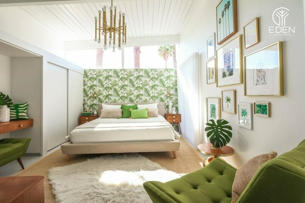 Thiết kế phòng ngủ phong cách Retro sống động, tươi mới