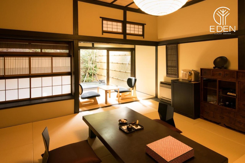 Gam màu trung tính phù hợp với mọi mẫu thiết kế của phòng khách Nhật Bản