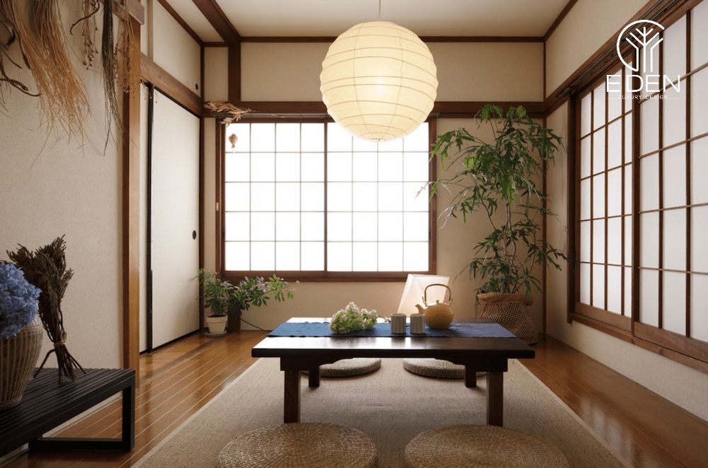 Mẫu 3: Phòng khách kiểu Nhật trong không gian hẹp vẫn toát ra được sự tinh tế vốn có