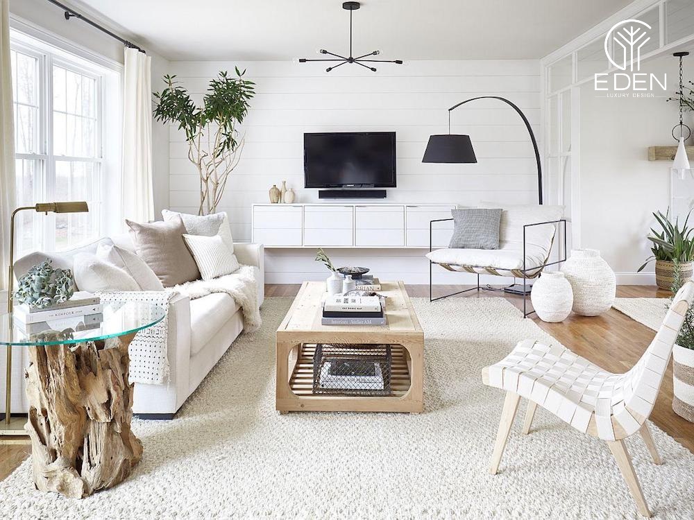 Bài trí bộ ghế sofa hợp lý giúp tăng tính thẩm mỹ cho không gian phòng khách