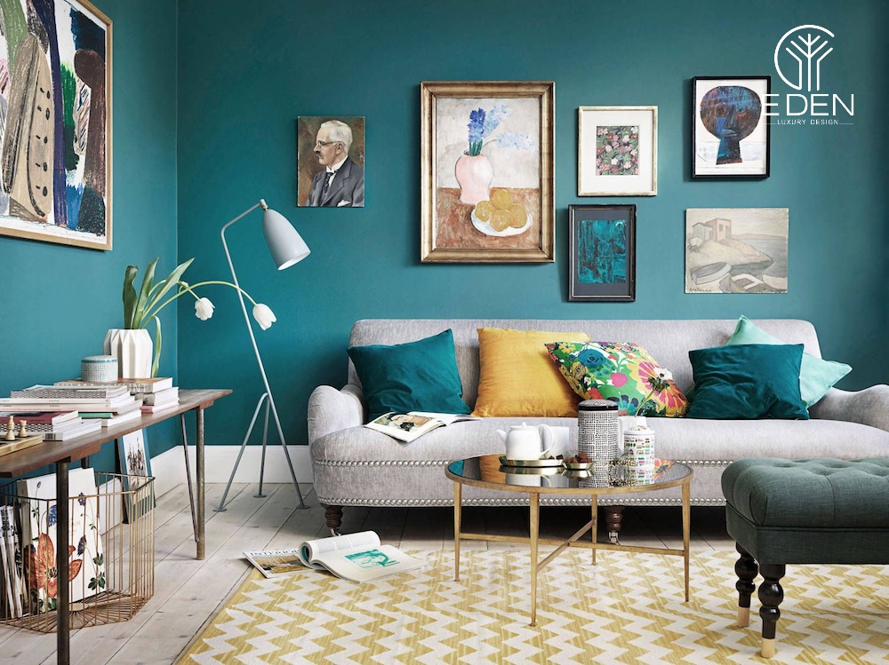 Những tác phẩm nghệ thuật giúp không gian phòng khách tối giản vừa hiện đại vừa cổ điển