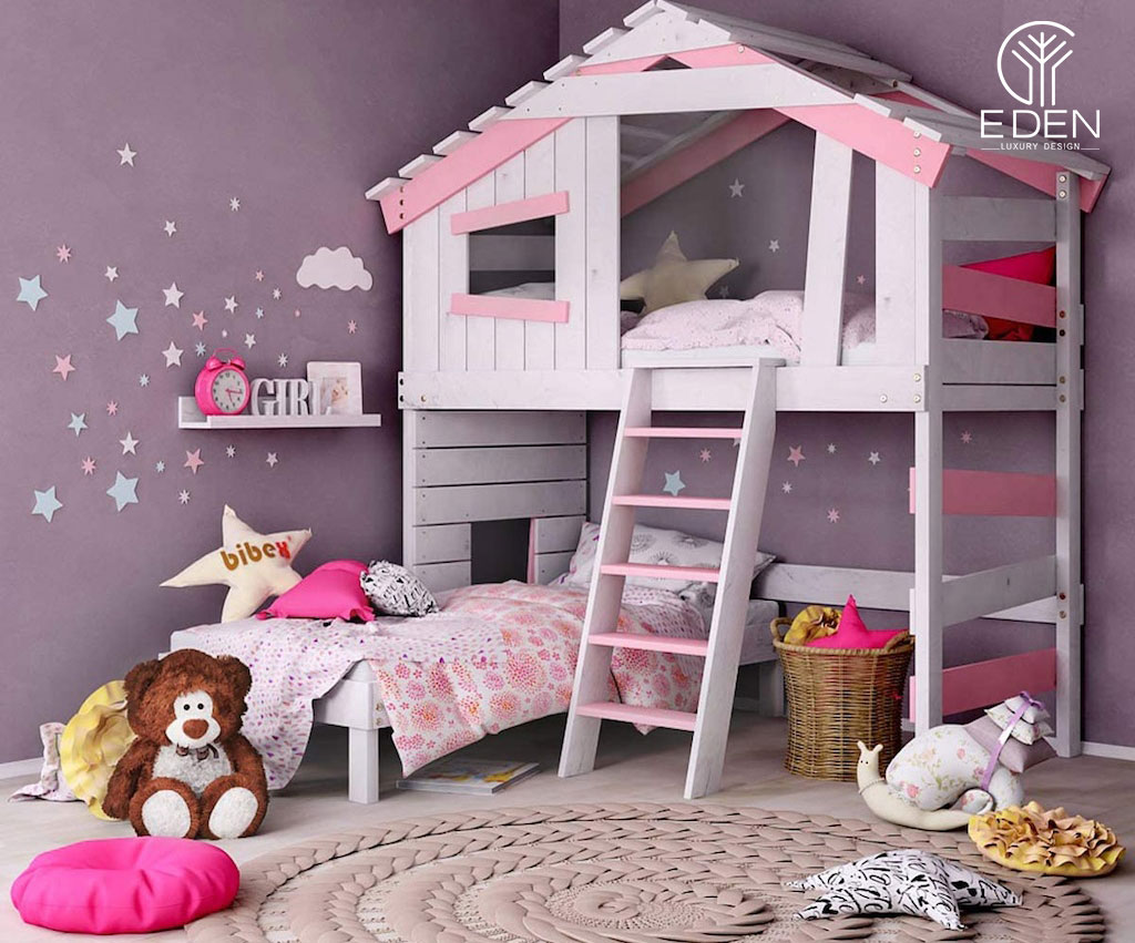 Phòng ngủ kiểu dáng hình ngôi nhà giúp bé an tâm hơn khi ngủ