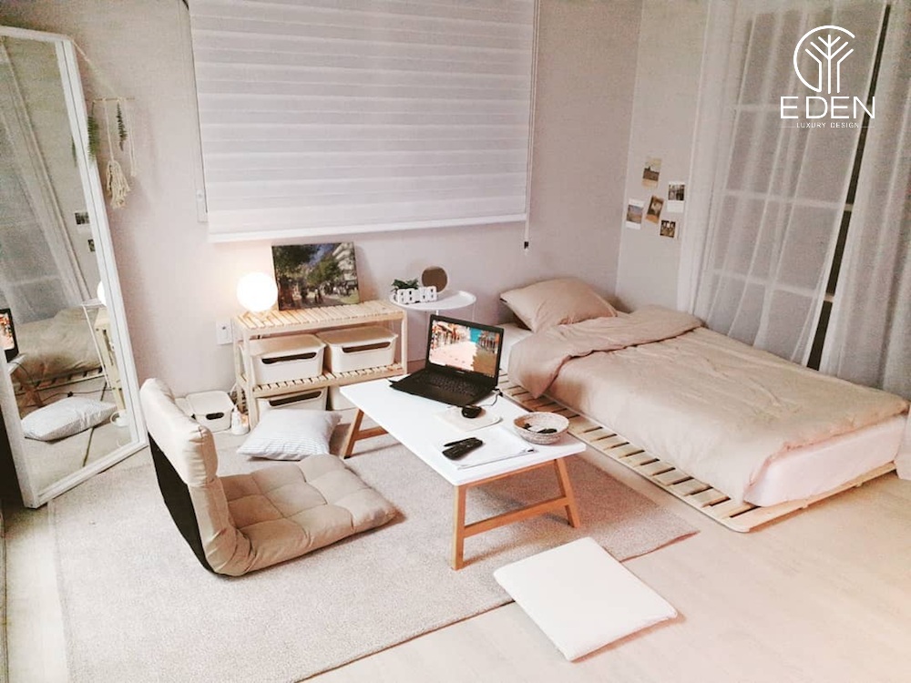 Decor phòng ngủ chung cư theo phong cách Hàn Quốc tối giản