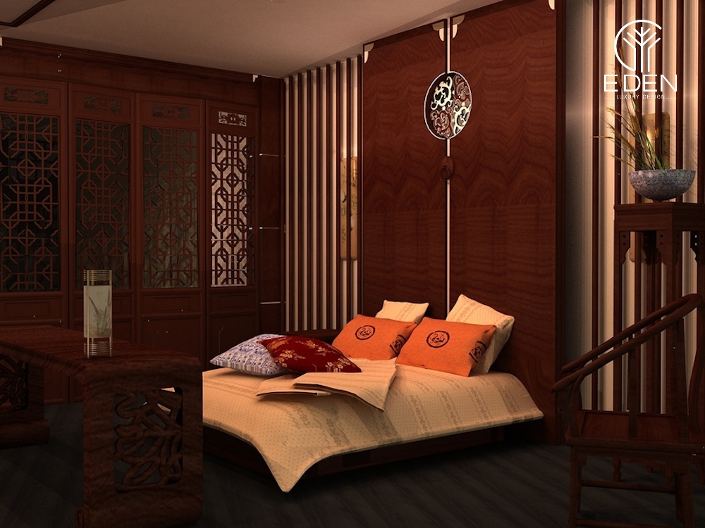 Những đồ trang trí phong cách châu Á tạo điểm nhấn riêng cho gian phòng