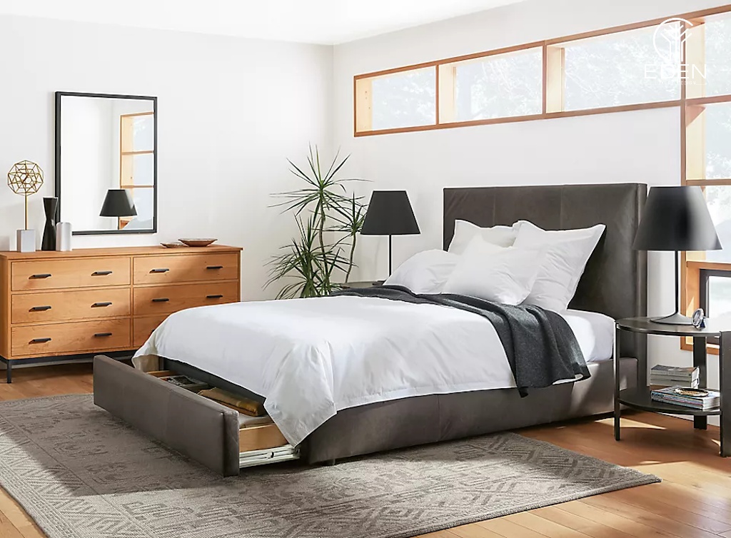 Giường ngủ tích hợp với kho chứa đồ tiết kiệm diện tích