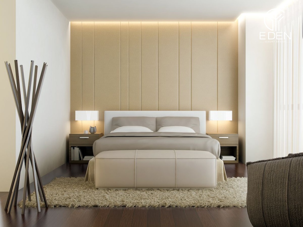 Màu phòng với nội thất đơn giản thể hiện phong cách Nhật hiện đại