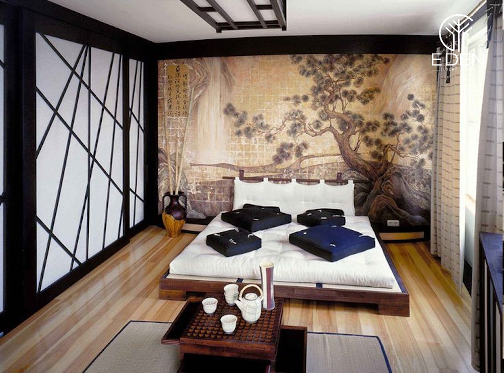 Giường ngủ trệt kiểu Nhật Bản độc đáo