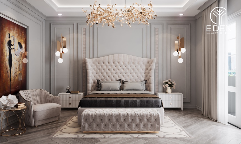 Một bức tranh mang tính tân cổ điển trong phòng ngủ Luxury