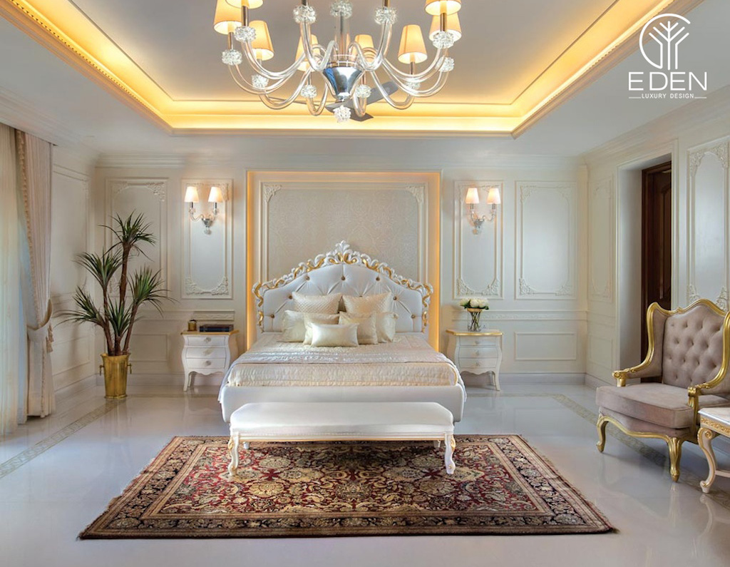 Phòng ngủ master sang trọng với phong cách cổ điển