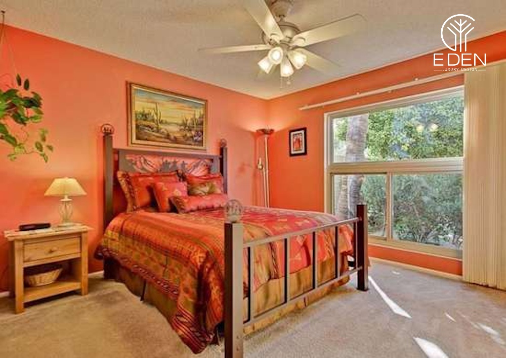 Lựa chọn những món đồ nội thất độc đáo màu cam cho phòng ngủ