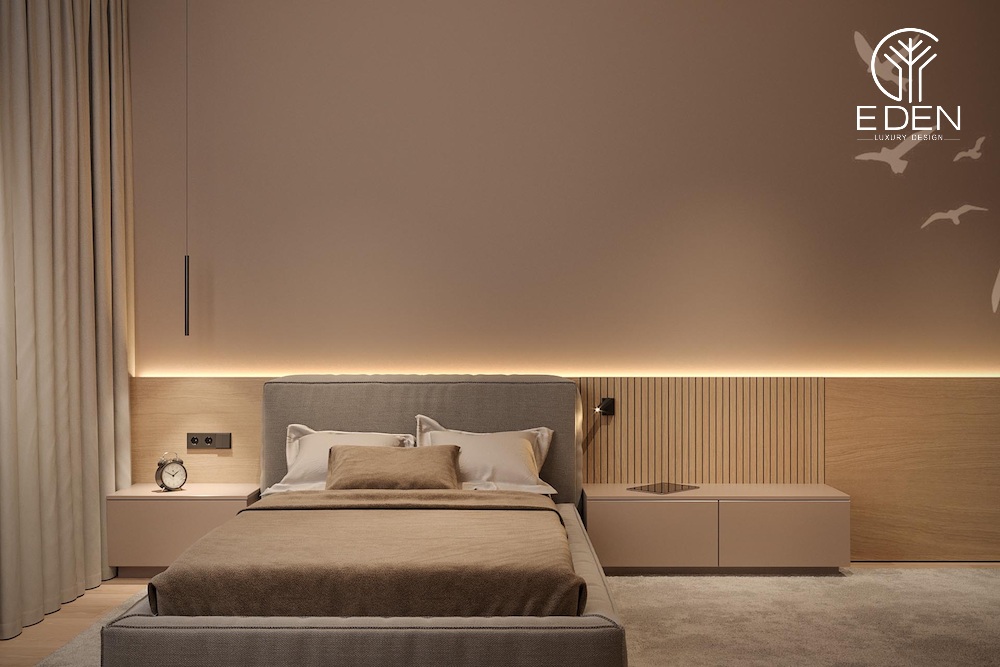 Phong cách hiện đại và đơn giản cho phòng ngủ màu nâu