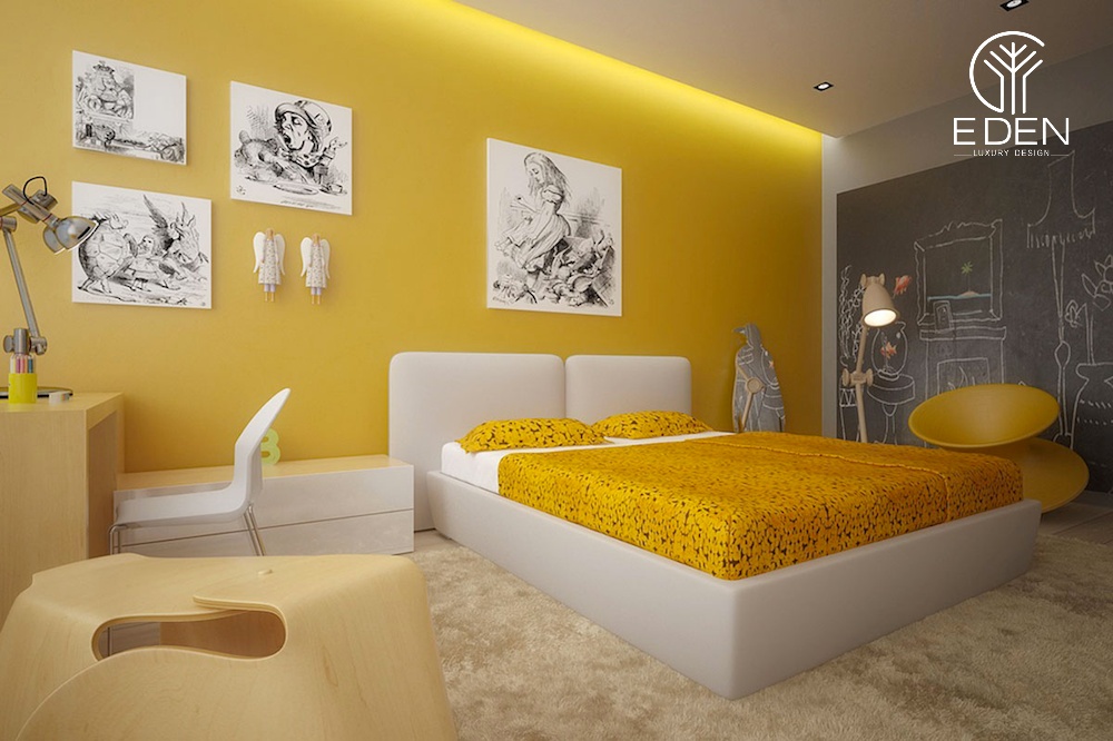 Cần lưu ý đến yếu tố phong thủy khi thiết kế phòng ngủ màu vàng