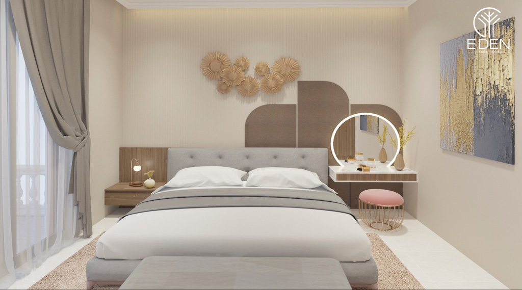 Thiết kế bàn trang điểm độc lạ tạo điểm nhấn cho phòng ngủ phong cách châu Âu