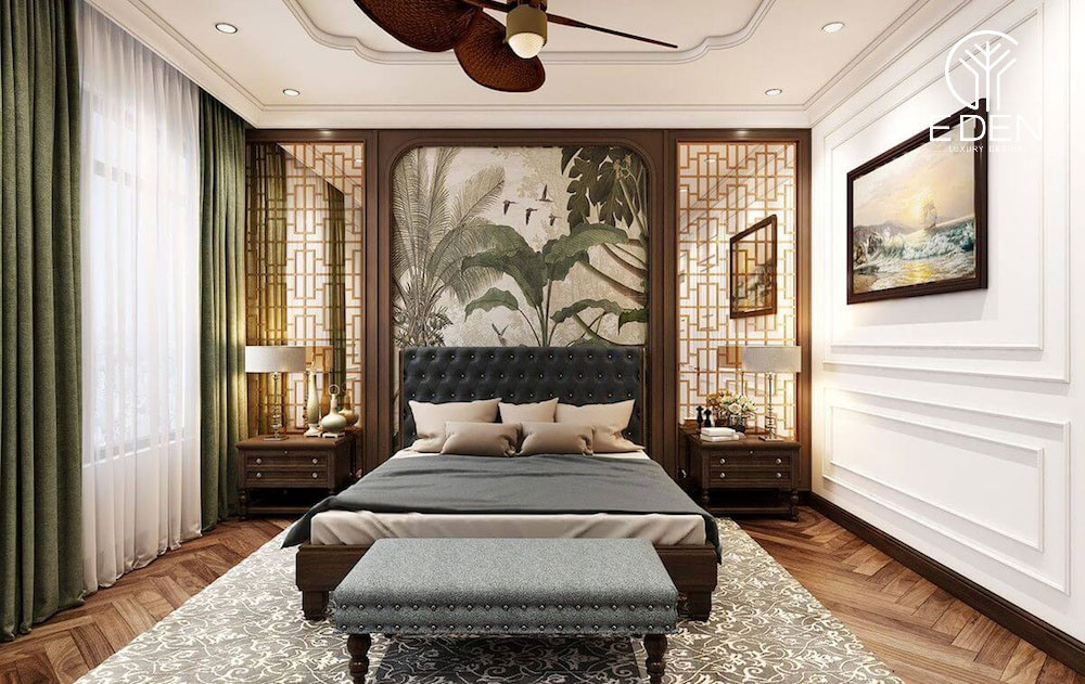 Phòng ngủ phong cách Indochine ngày càng được yêu thích và trở nên phổ biến hơn