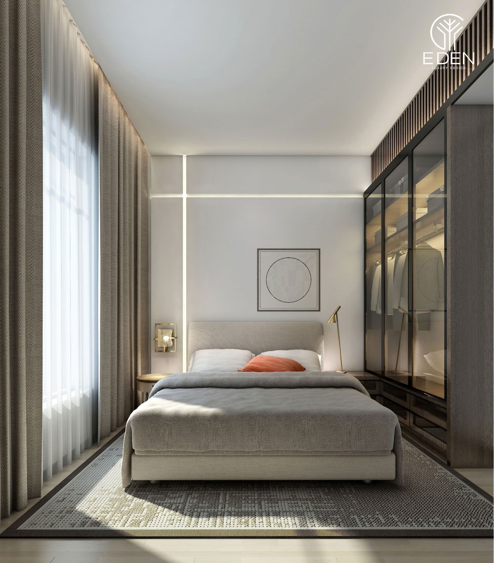 Decor phòng ngủ tối giản hiện đại với diện tích nhỏ hẹp