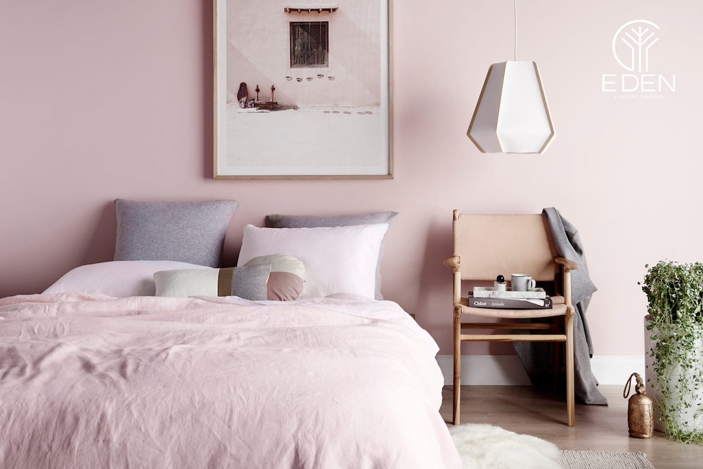 Màu hồng pastel thơ mộng và nữ tính cho phòng ngủ của phái nữ