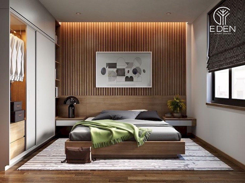 Nội thất phòng ngủ hài hòa từ chất liệu cho đến màu sắc
