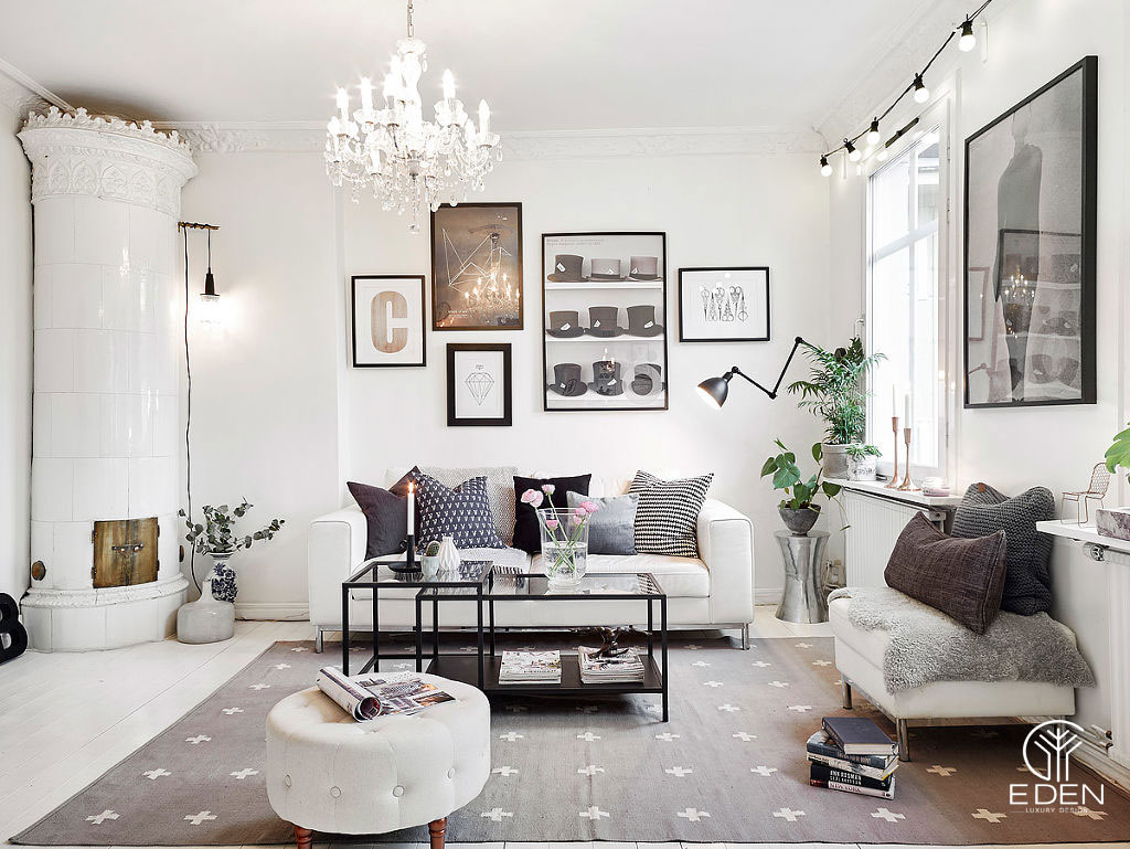 Phong cách thiết kế nội thất chung cư Scandinavian mẫu 3