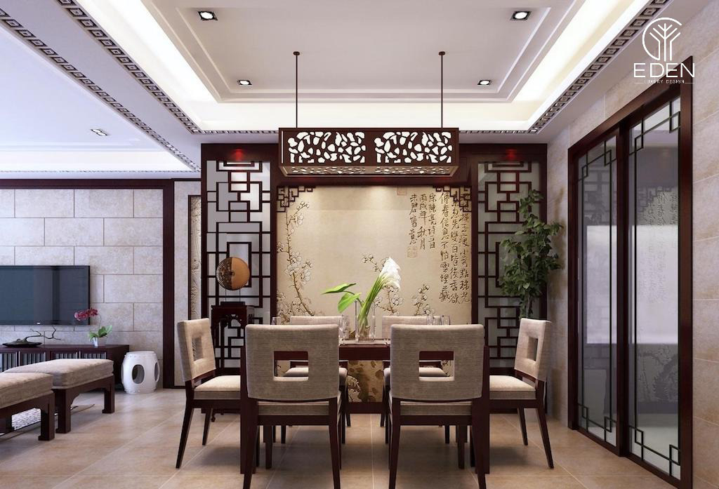 Bố trí xen kẽ các phụ kiện sẽ giúp nhà ở đậm chất phong cách Trung Hoa