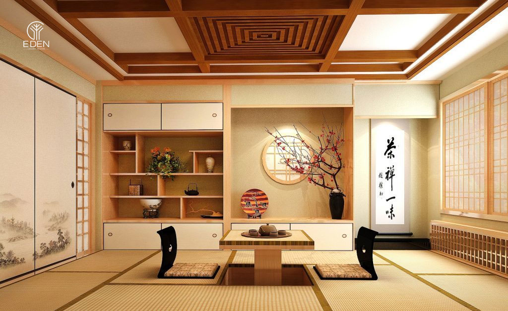 Thiết kế nội thất chung cư phong cách Nhật Bản mẫu 2