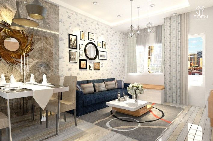 Thiết kế chung cư 55m2 mẫu 1