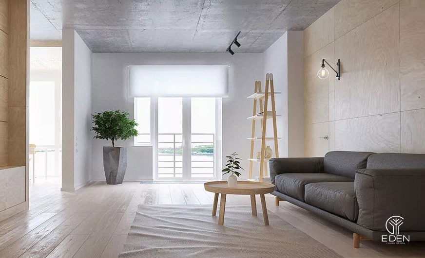 Phong cách thiết kế nội thất chung cư tối giản (Minimalism) mẫu 1