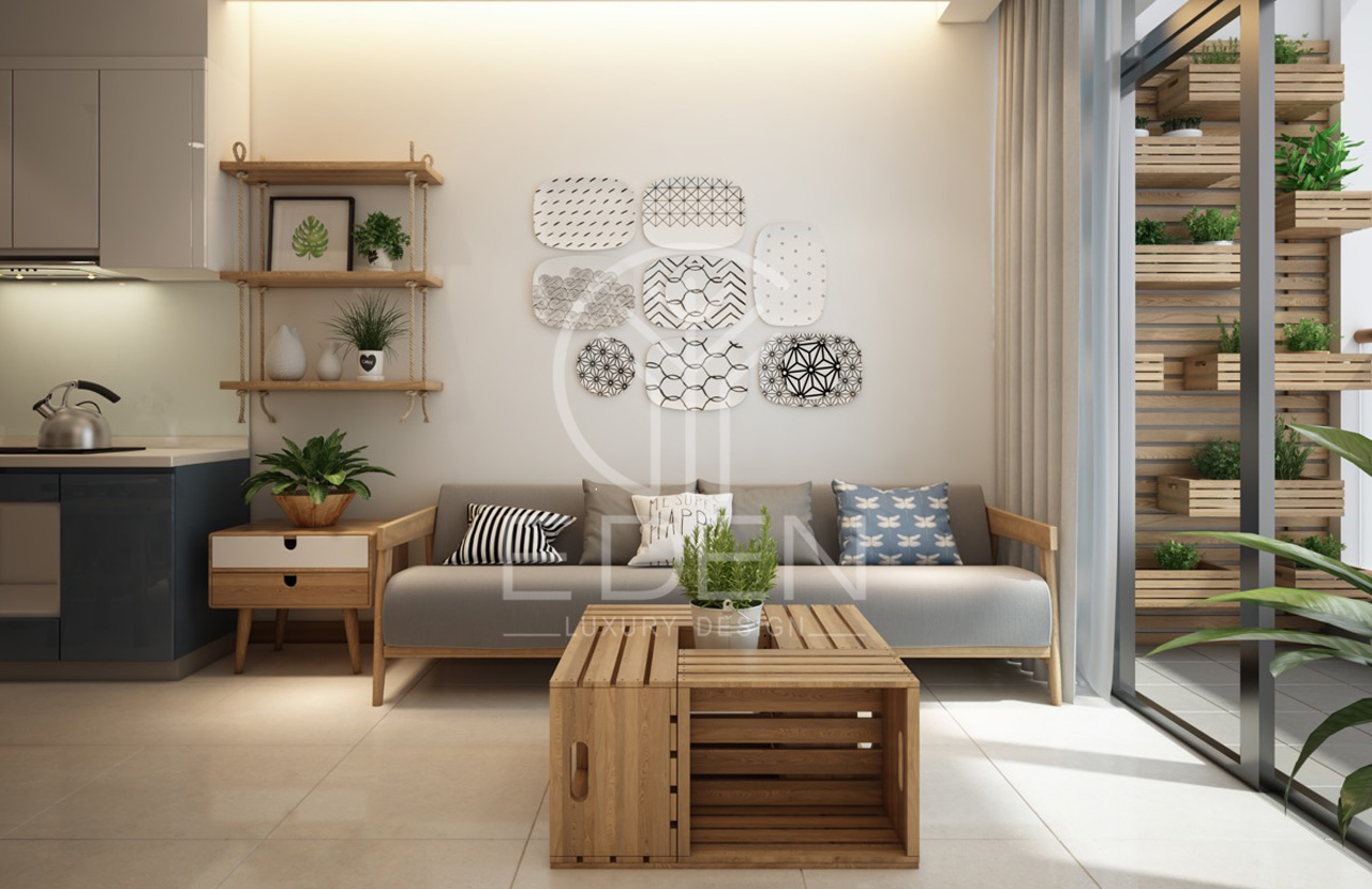 Thiết kế nội thất phòng khách chung cư đơn giản và hiện đại