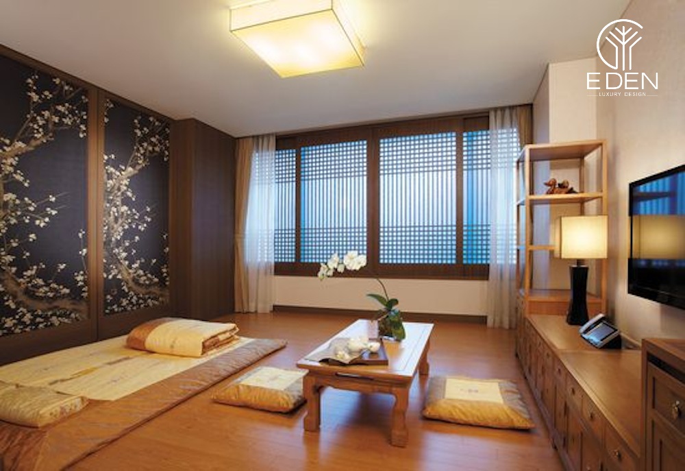 Phòng ngủ theo phong cách Hàn Quốc kiểu xưa không sử dụng giường ngủ