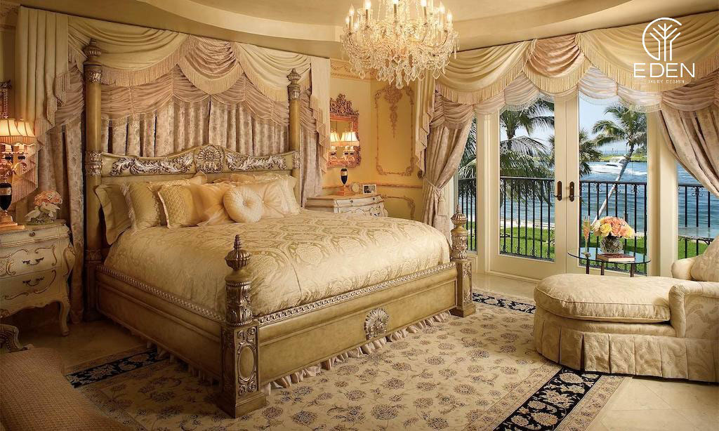 Choáng ngợp với sự xa hoa, lộng lẫy của phòng ngủ mang phong cách cổ điển