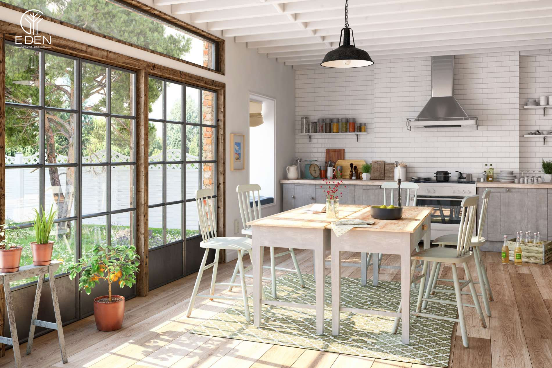 Những mẫu thiết kế phòng bếp theo phong cách Scandinavian đẹp nhất 2022 mẫu 4