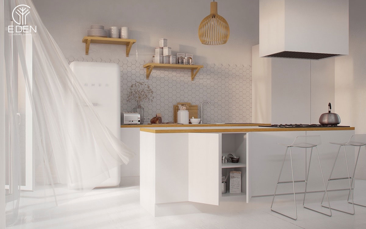Những mẫu thiết kế phòng bếp theo phong cách Scandinavian đẹp nhất 2022 mẫu 7