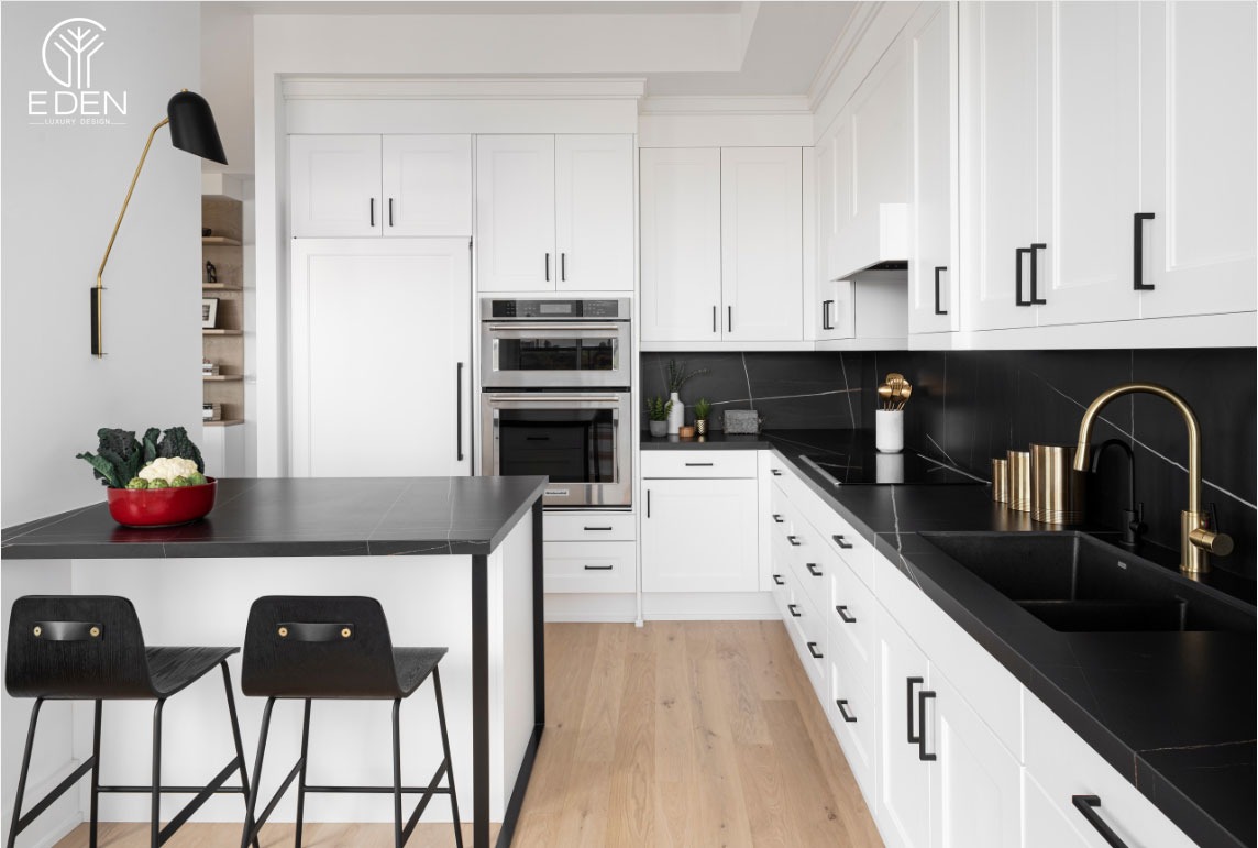 Mẫu thiết kế phòng bếp theo phong cách Scandinavian cùng nội thất gỗ mẫu 4