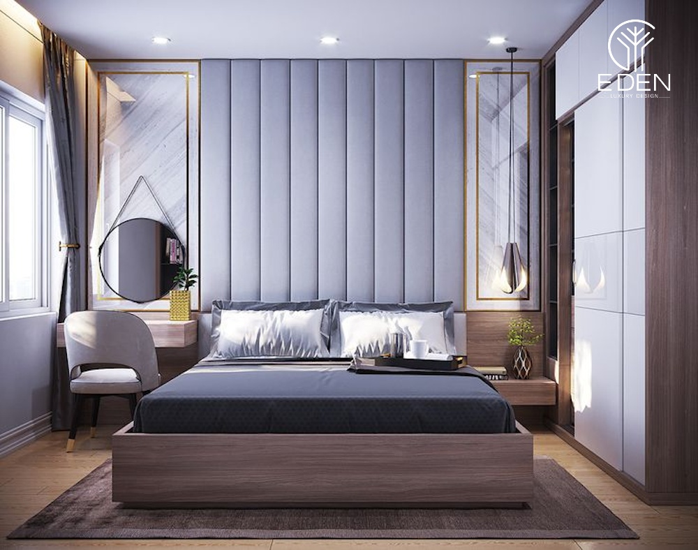 Phòng ngủ hiện đại với điểm nhấn nội thất sang trọng qua diện tích 12m2