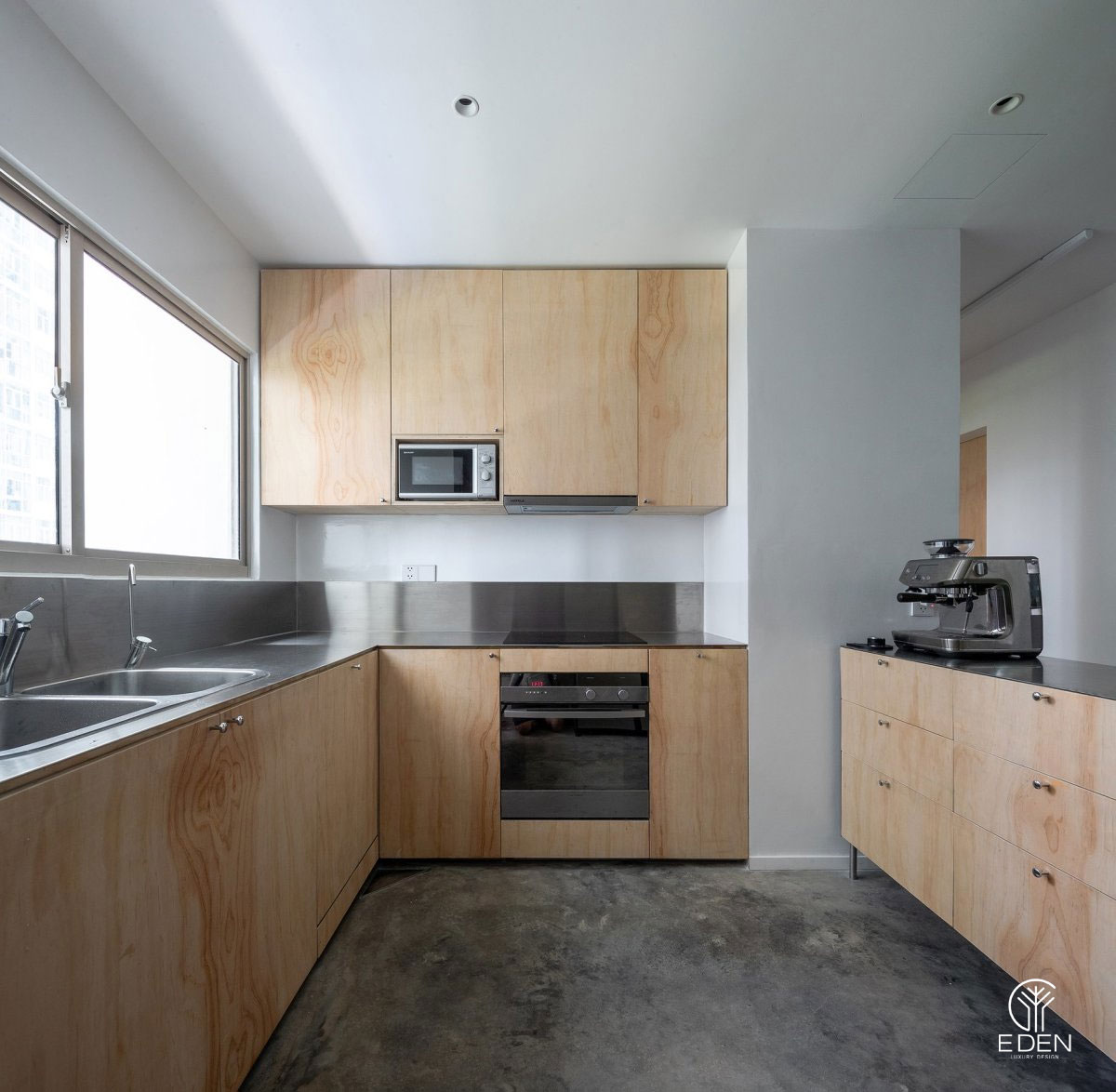 Mẫu thiết kế nhà bếp theo phong cách tối giản mẫu 15
