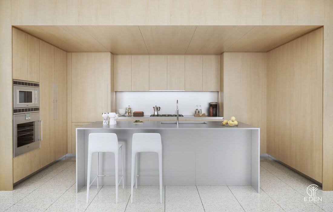 Mẫu thiết kế nhà bếp theo phong cách tối giản mẫu 18