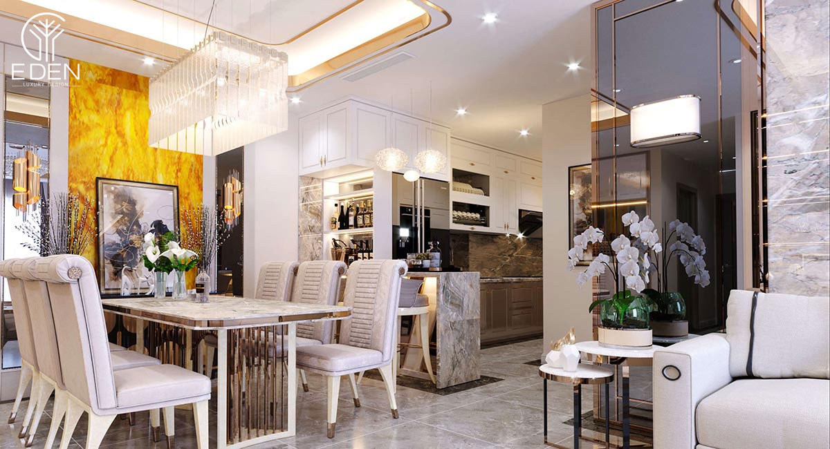 Phong cách thiết kế nội thất Luxury phòng bếp 6