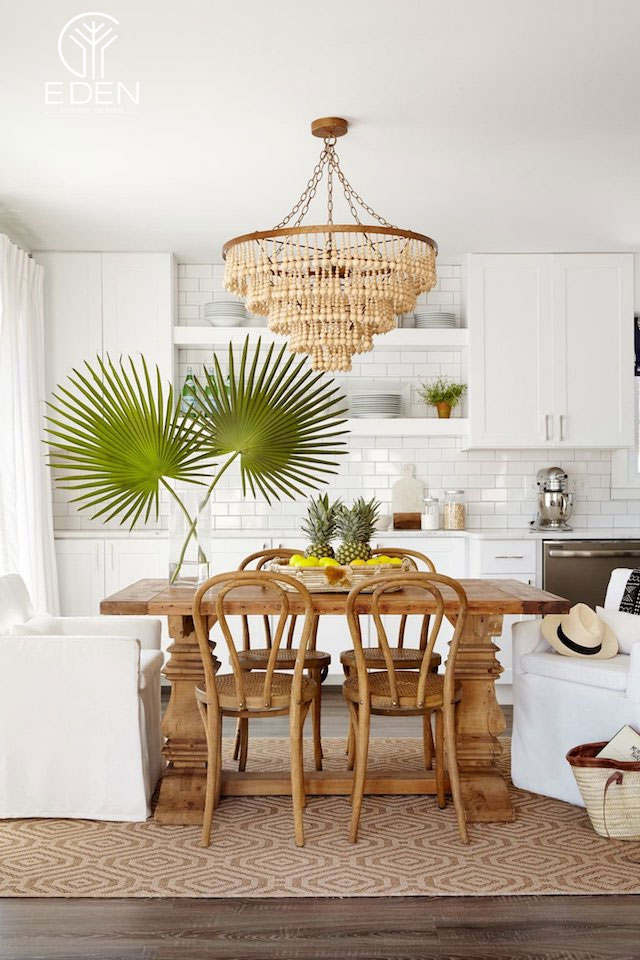 Phong cách thiết kế nội thất phong cách Tropical phòng bếp 8