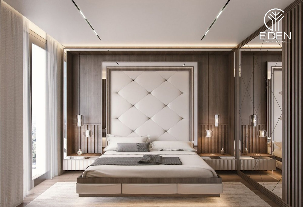 Mẫu thiết kế theo phong cách ấm áp cho phòng ngủ biệt thự dành cho những bạn thích sự gần gũi, ấm cúng