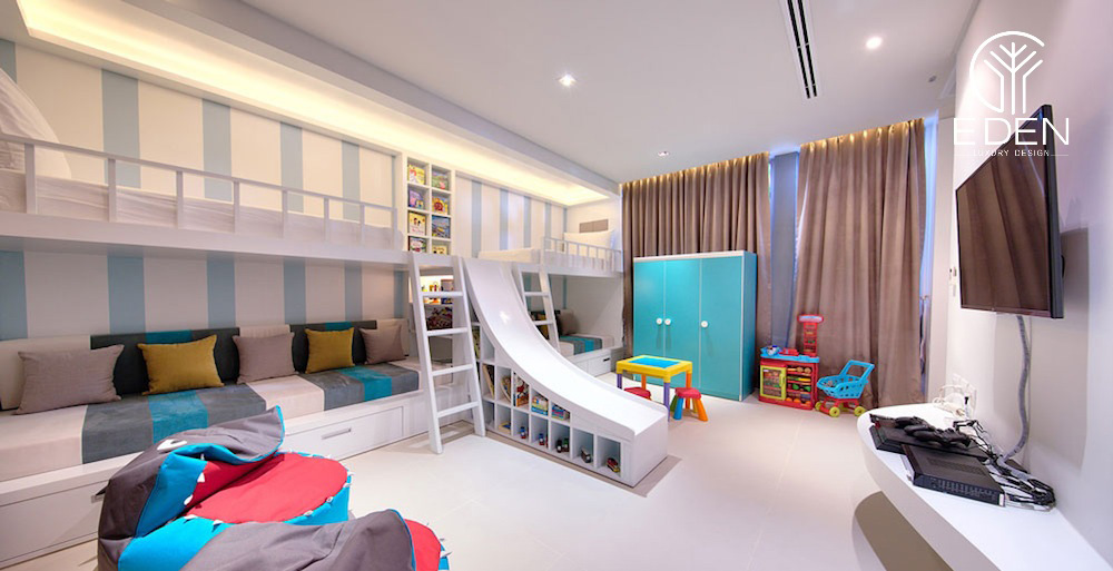 Mẫu ví dụ phòng ngủ villa cho con cái