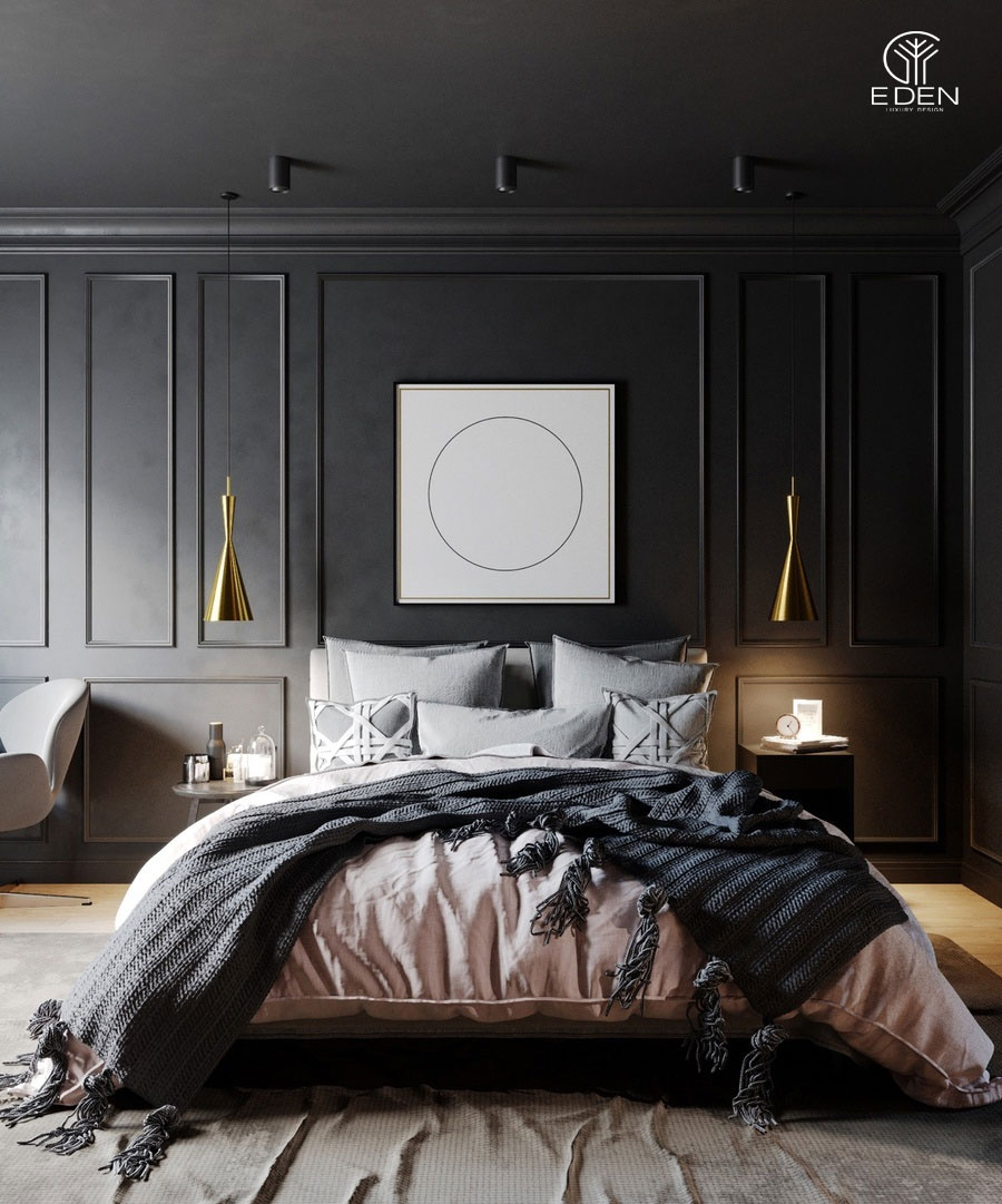 Mẫu thiết kế phòng ngủ màu đen đang là xu hướng 18