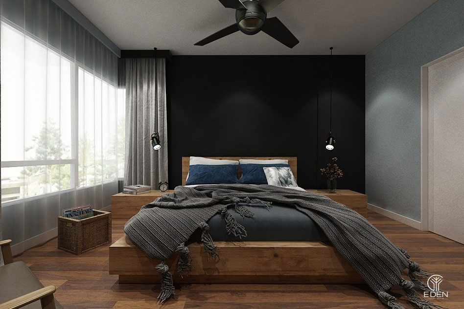Mẫu thiết kế phòng ngủ màu đen đang là xu hướng 24