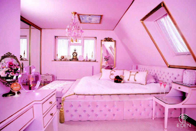 Phòng ngủ giường tầng cho các bé gái hình 2 