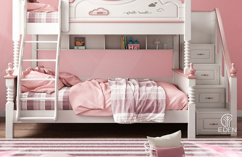 Phòng ngủ màu hồng hiện đại hình 2