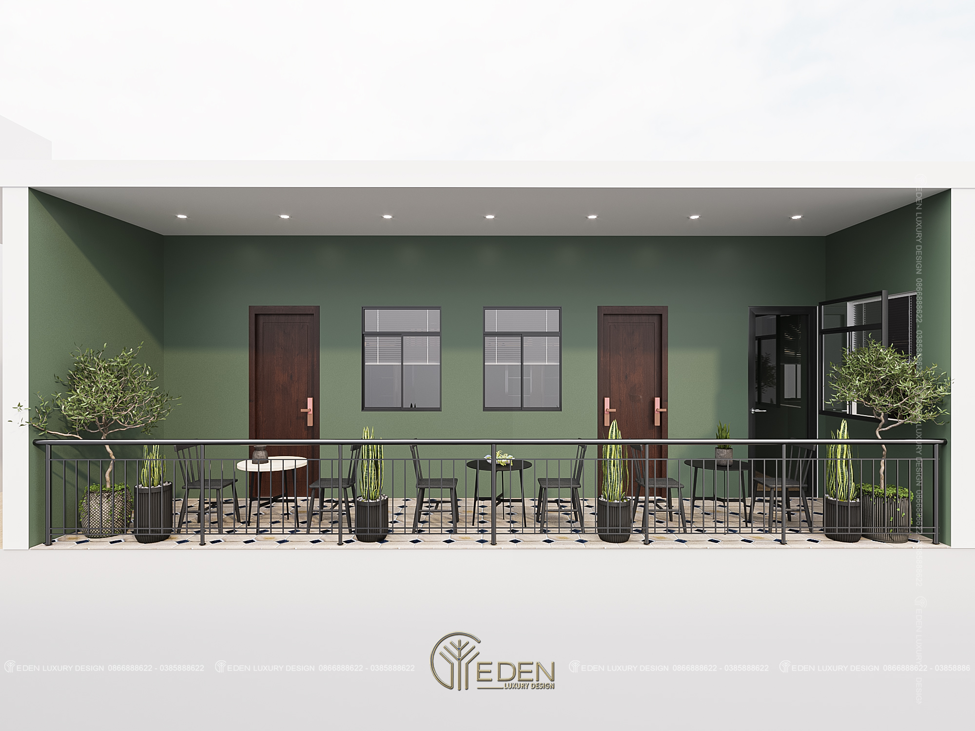 Thiết kế quán cafe ngoài trời cho PHU SA LAB- Đường Tô Ngọc Vân