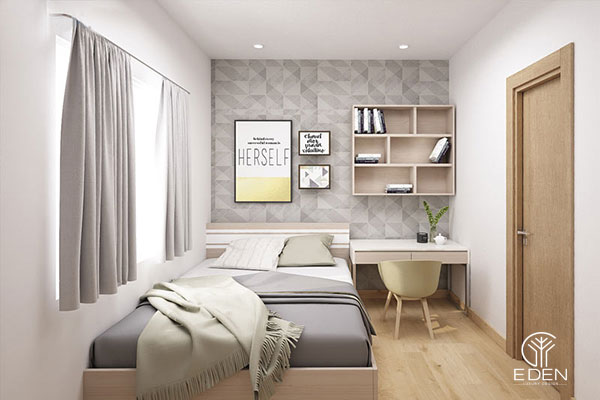 Thiết kế phòng ngủ 12m2 theo phong cách Hàn Quốc mẫu 5